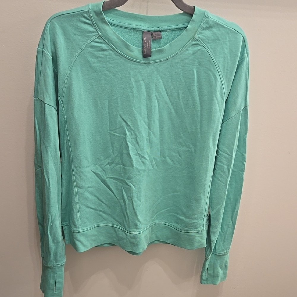 Sweaty Betty Green Sweatshirt Top